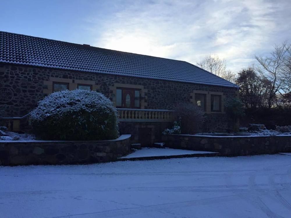 The Steadings Log Cabins Kettlebridge Bagian luar foto